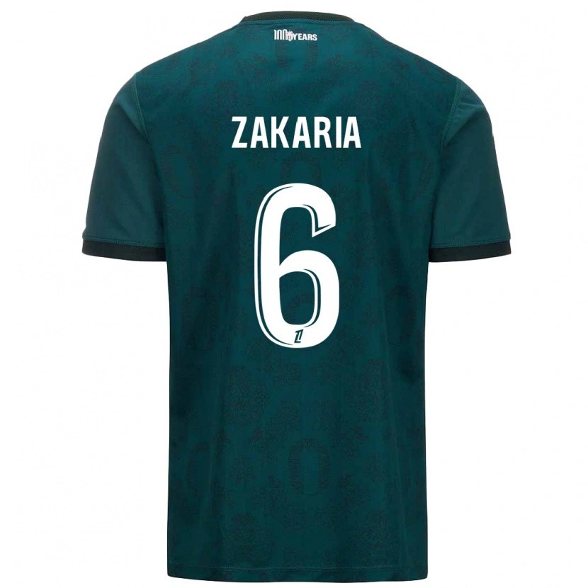 Danxen Donna Maglia Denis Zakaria #6 Verde Scuro Kit Gara Away 2024/25 Maglietta