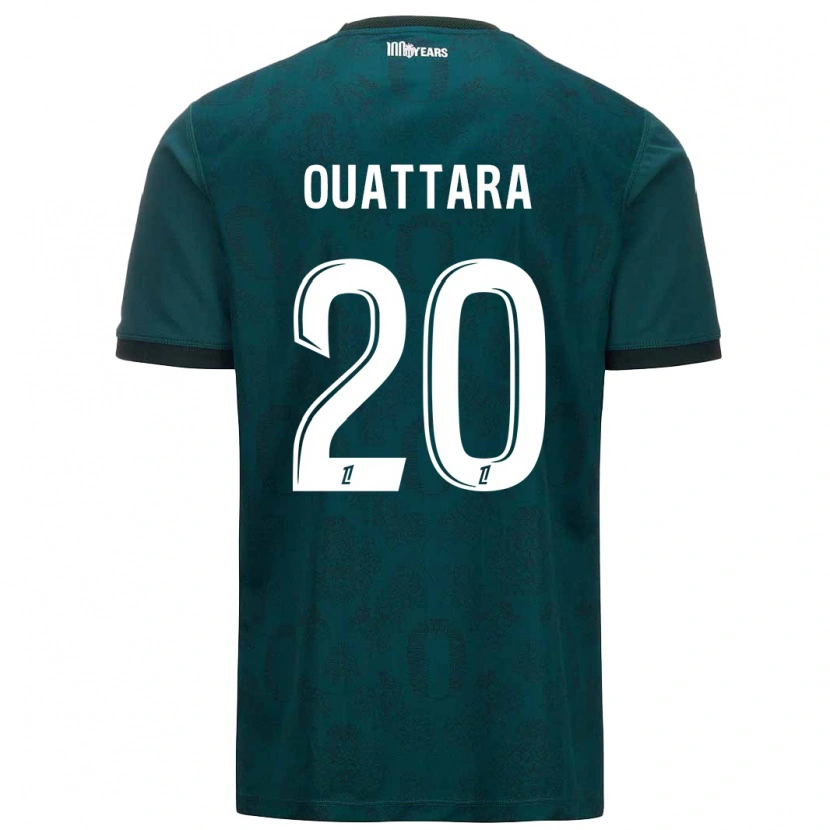 Danxen Donna Maglia Kassoum Ouattara #20 Verde Scuro Kit Gara Away 2024/25 Maglietta