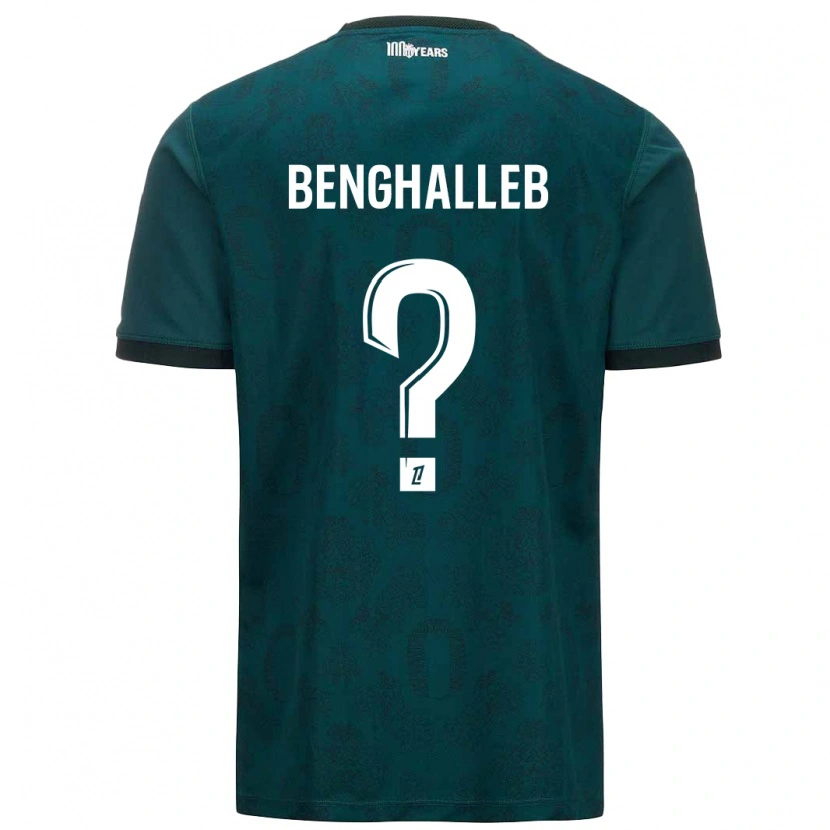 Danxen Donna Maglia Adam Benghalleb #0 Verde Scuro Kit Gara Away 2024/25 Maglietta