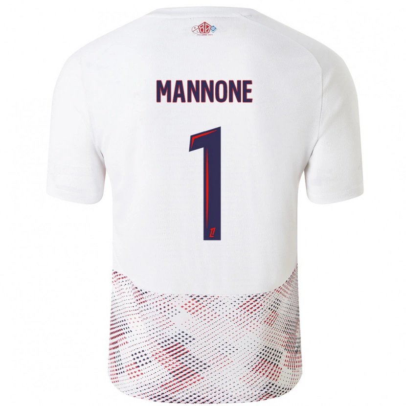 Danxen Donna Maglia Vito Mannone #1 Bianco Blu Reale Kit Gara Away 2024/25 Maglietta