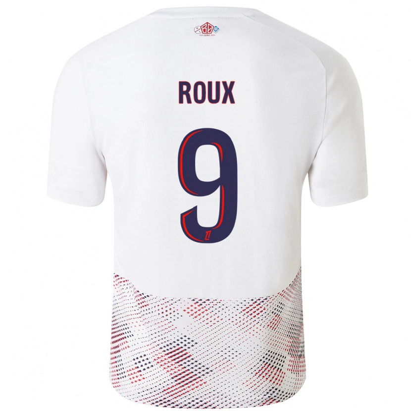 Danxen Donna Maglia Danielle Roux #9 Bianco Blu Reale Kit Gara Away 2024/25 Maglietta