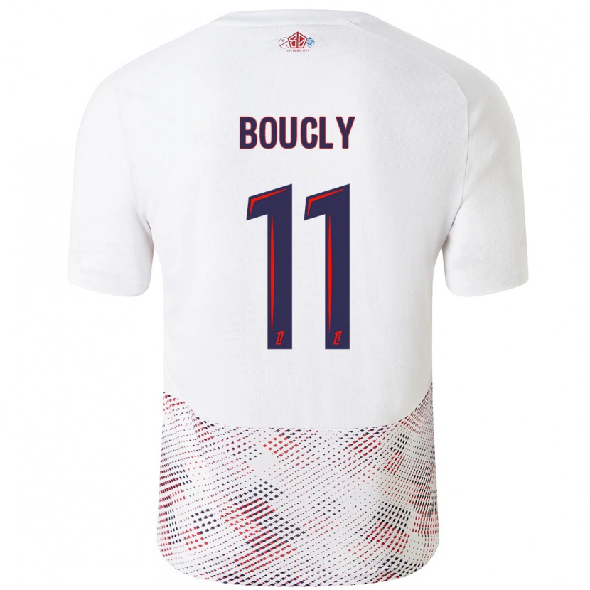 Danxen Donna Maglia Maïté Boucly #11 Bianco Blu Reale Kit Gara Away 2024/25 Maglietta