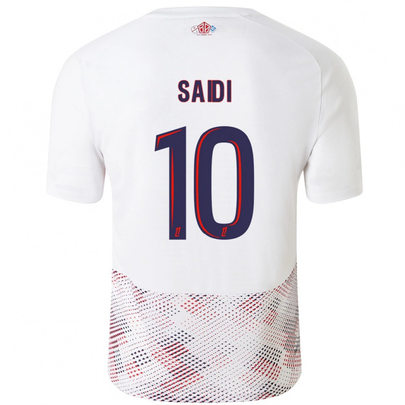 Danxen Donna Maglia Rachel Saidi #10 Bianco Blu Reale Kit Gara Away 2024/25 Maglietta