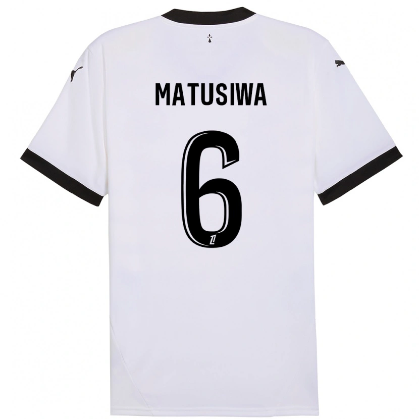 Danxen Donna Maglia Azor Matusiwa #6 Bianco Nero Kit Gara Away 2024/25 Maglietta