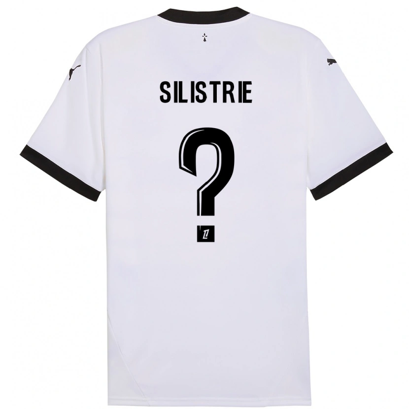Danxen Donna Maglia Mathys Silistrie #0 Bianco Nero Kit Gara Away 2024/25 Maglietta