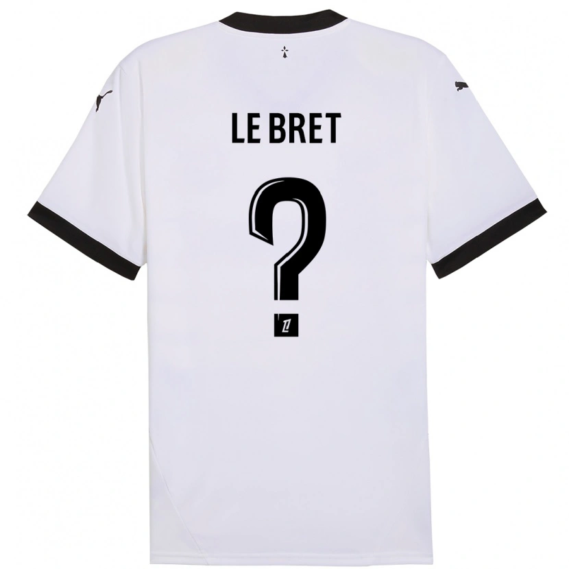 Danxen Donna Maglia Noah Le Bret #0 Bianco Nero Kit Gara Away 2024/25 Maglietta