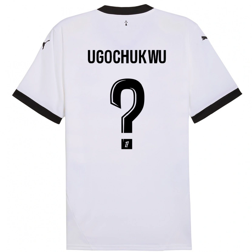 Danxen Donna Maglia Chibuike Ugochukwu #0 Bianco Nero Kit Gara Away 2024/25 Maglietta