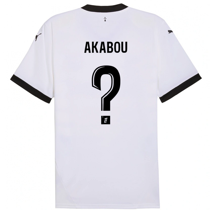 Danxen Donna Maglia Ayoube Akabou #0 Bianco Nero Kit Gara Away 2024/25 Maglietta