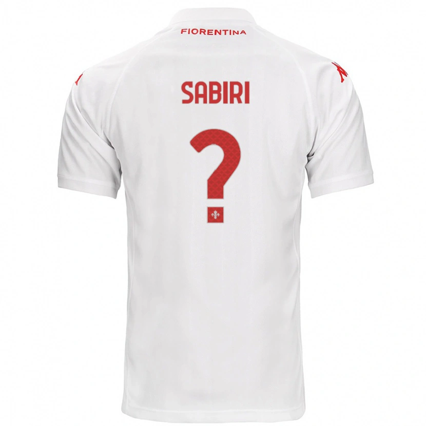 Danxen Donna Maglia Abdelhamid Sabiri #0 Bianco Kit Gara Away 2024/25 Maglietta