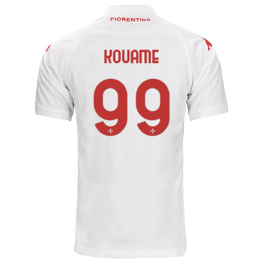 Danxen Donna Maglia Christian Kouamé #99 Bianco Kit Gara Away 2024/25 Maglietta