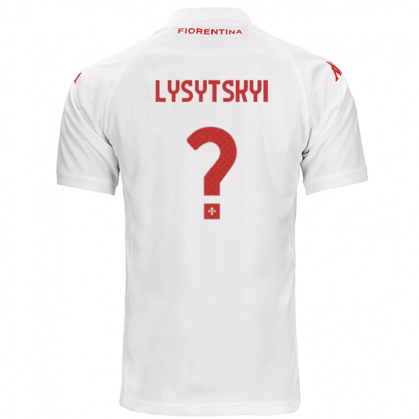 Danxen Donna Maglia Andriy Lysytskyi #0 Bianco Kit Gara Away 2024/25 Maglietta