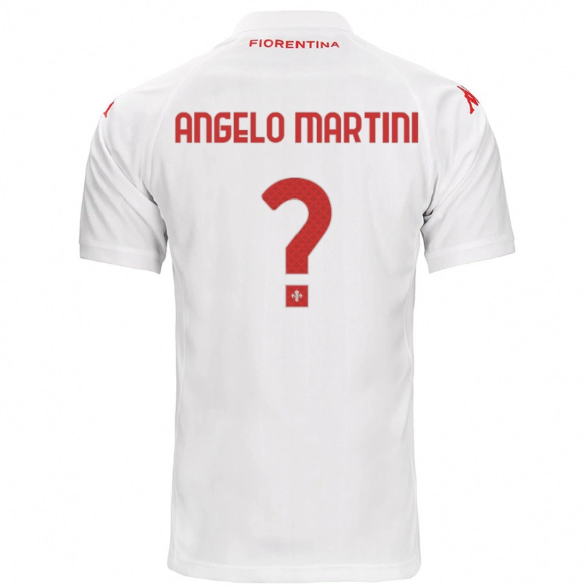 Danxen Donna Maglia Angelo Martini #0 Bianco Kit Gara Away 2024/25 Maglietta
