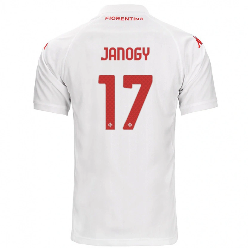 Danxen Donna Maglia Madelen Janogy #17 Bianco Kit Gara Away 2024/25 Maglietta