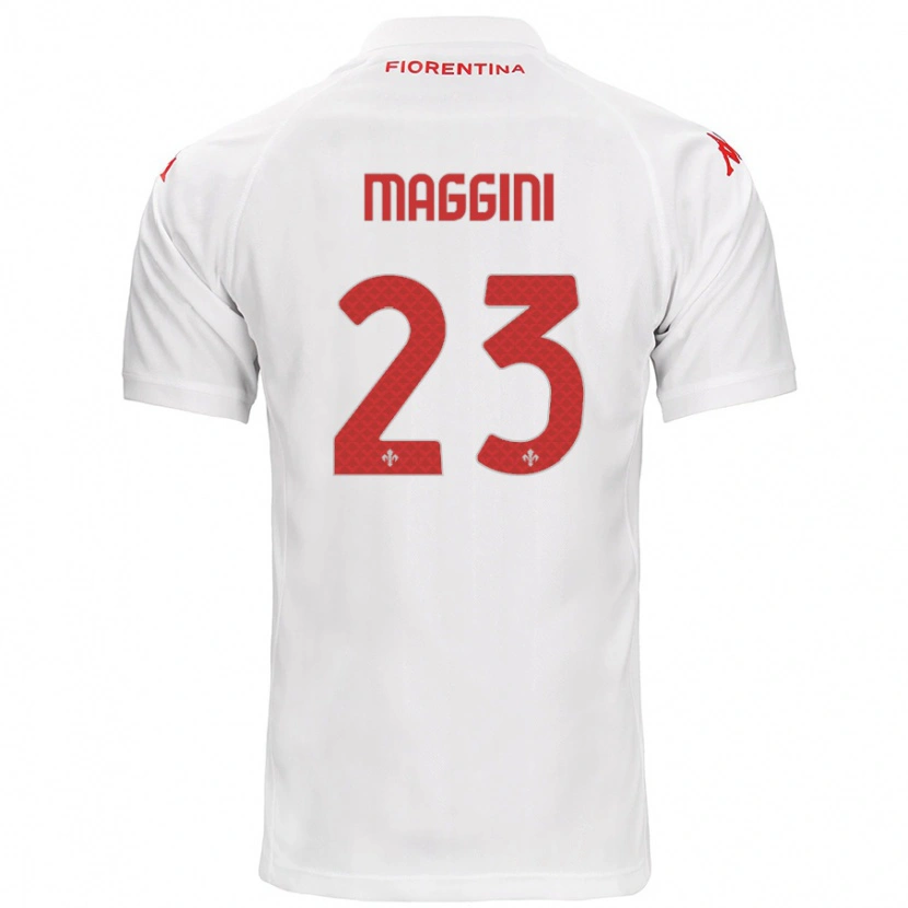 Danxen Donna Maglia Filippo Maggini #23 Bianco Kit Gara Away 2024/25 Maglietta