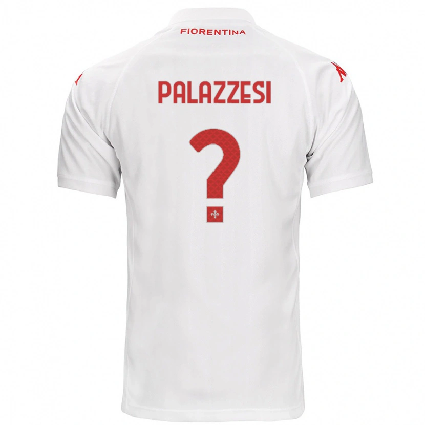 Danxen Donna Maglia Yuri Palazzesi #0 Bianco Kit Gara Away 2024/25 Maglietta