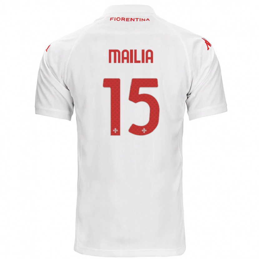 Danxen Donna Maglia Siria Mailia #15 Bianco Kit Gara Away 2024/25 Maglietta