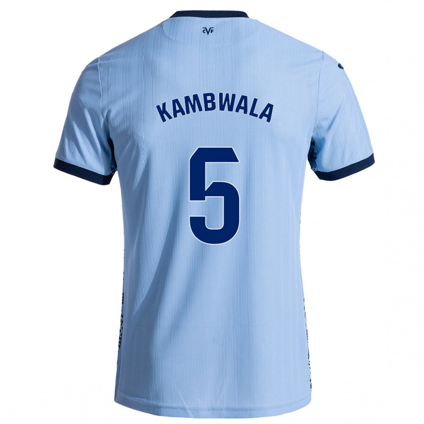 Danxen Donna Maglia Willy Kambwala #5 Azzurro Cielo Kit Gara Away 2024/25 Maglietta