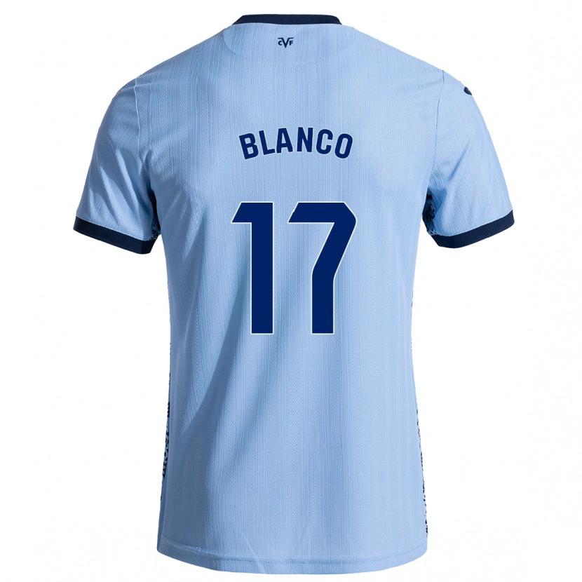 Danxen Donna Maglia Fabio Blanco #17 Azzurro Cielo Kit Gara Away 2024/25 Maglietta