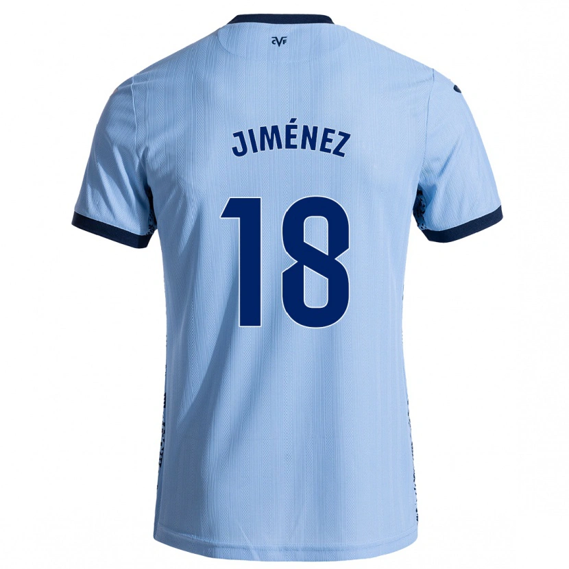 Danxen Donna Maglia Alex Jiménez #18 Azzurro Cielo Kit Gara Away 2024/25 Maglietta