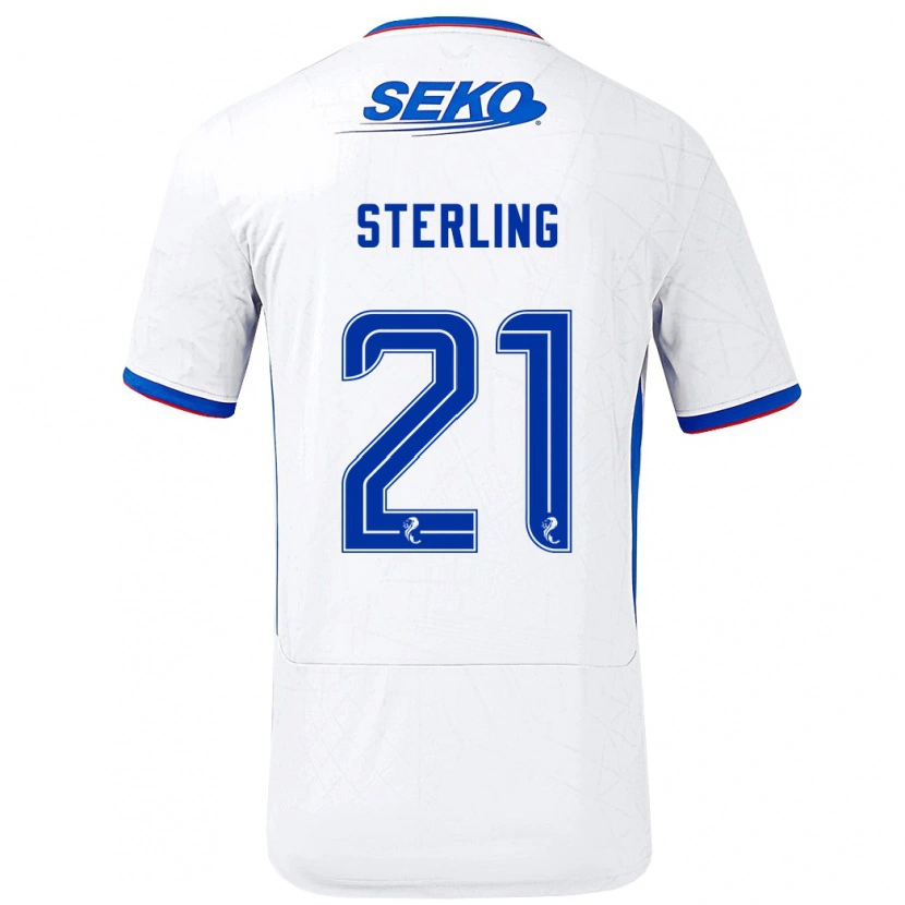 Danxen Donna Maglia Dujon Sterling #21 Bianco Blu Kit Gara Away 2024/25 Maglietta