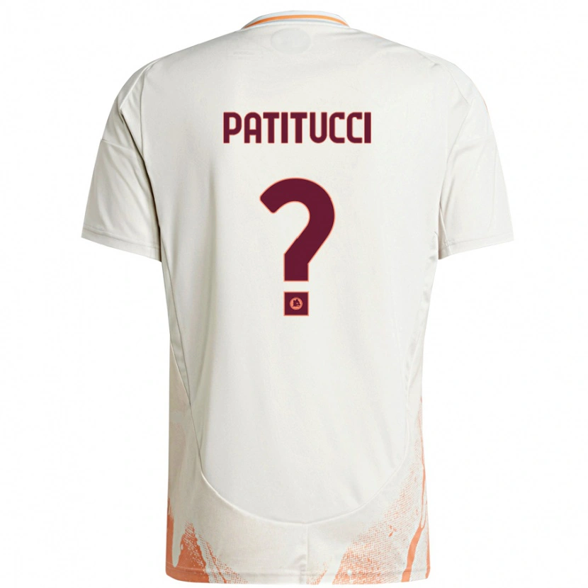 Danxen Donna Maglia Christian Patitucci #0 Crema Bianco Arancione Kit Gara Away 2024/25 Maglietta