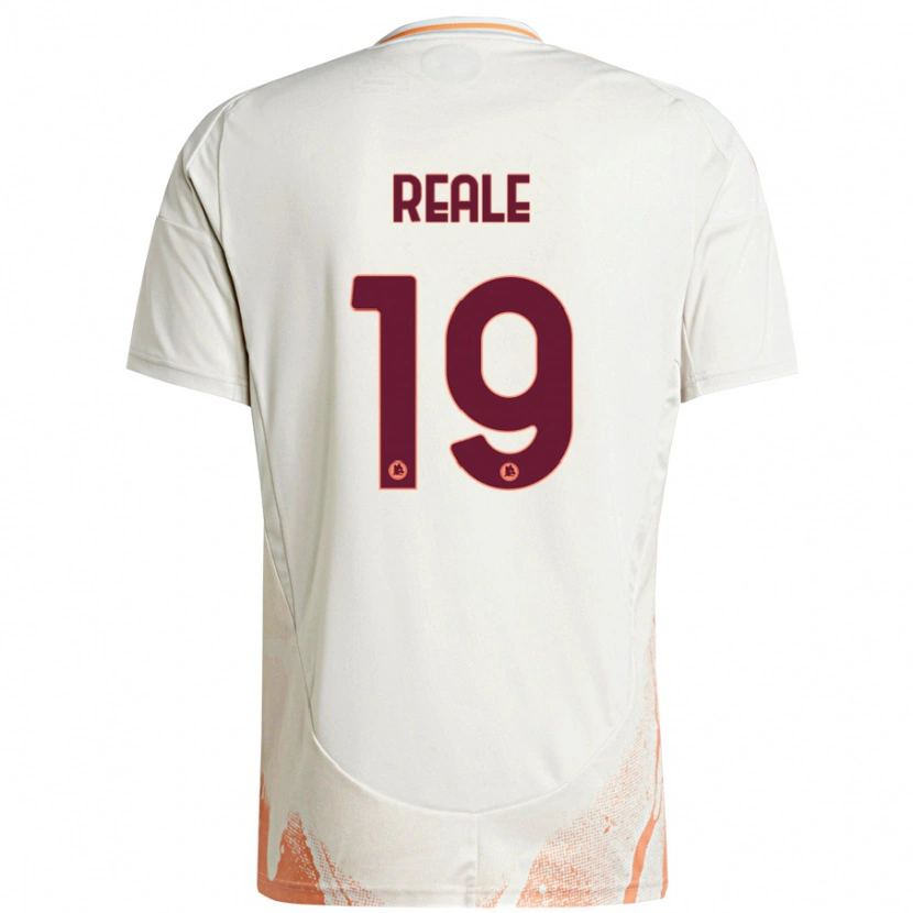 Danxen Donna Maglia Filippo Reale #19 Crema Bianco Arancione Kit Gara Away 2024/25 Maglietta