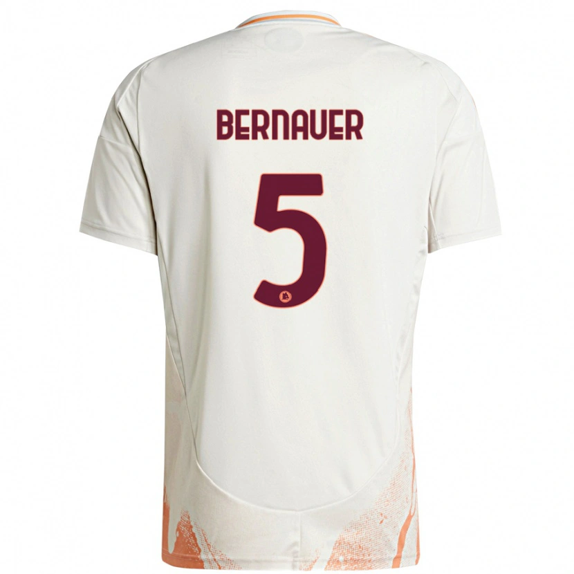 Danxen Donna Maglia Vanessa Bernauer #5 Crema Bianco Arancione Kit Gara Away 2024/25 Maglietta