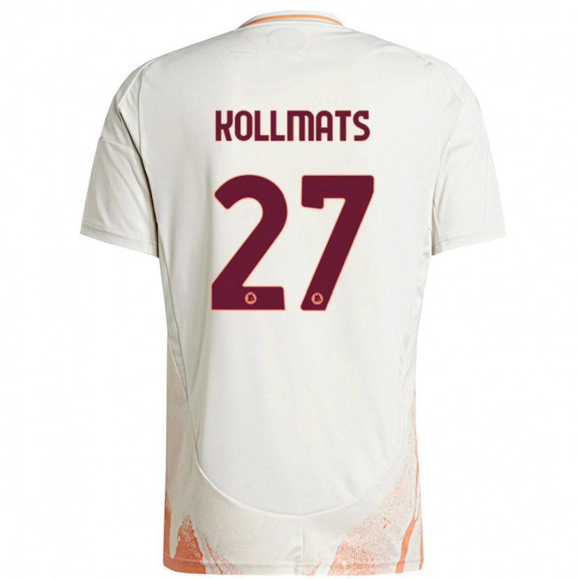 Danxen Donna Maglia Beata Kollmats #27 Crema Bianco Arancione Kit Gara Away 2024/25 Maglietta