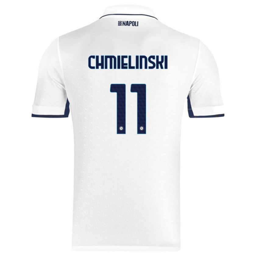 Danxen Donna Maglia Gina Chmielinski #11 Bianco Blu Reale Kit Gara Away 2024/25 Maglietta