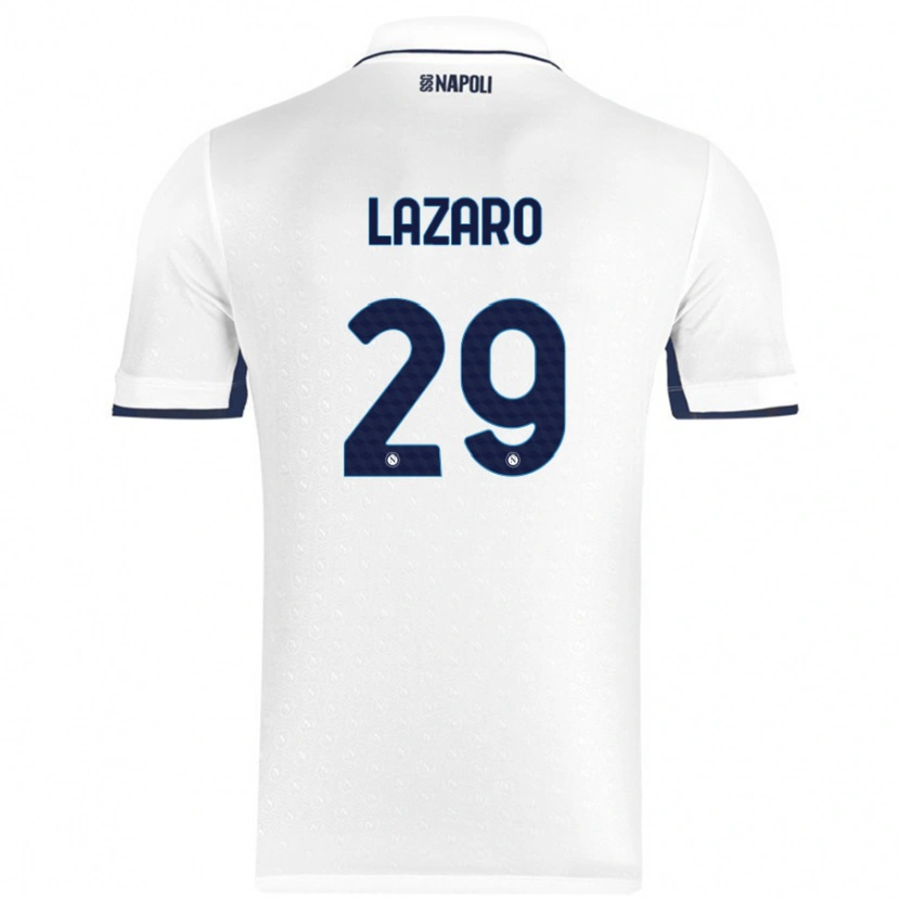 Danxen Donna Maglia Paloma Lázaro #29 Bianco Blu Reale Kit Gara Away 2024/25 Maglietta