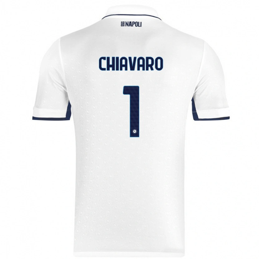 Danxen Donna Maglia Kelly Chiavaro #1 Bianco Blu Reale Kit Gara Away 2024/25 Maglietta
