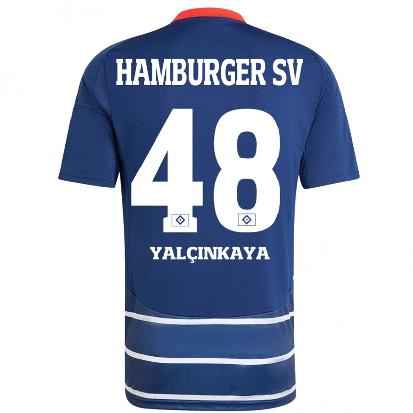 Danxen Donna Maglia Bilal Yalcinkaya #48 Blu Scuro Kit Gara Away 2024/25 Maglietta