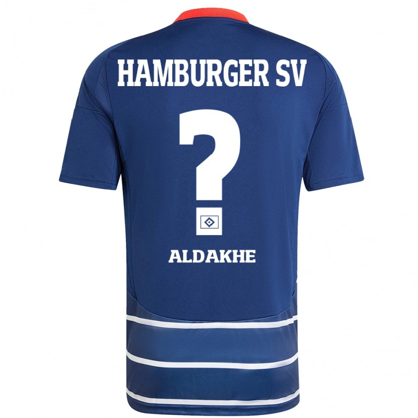 Danxen Donna Maglia Ather Aldakhe #0 Blu Scuro Kit Gara Away 2024/25 Maglietta
