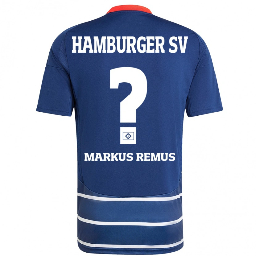Danxen Donna Maglia Markus Remus #0 Blu Scuro Kit Gara Away 2024/25 Maglietta