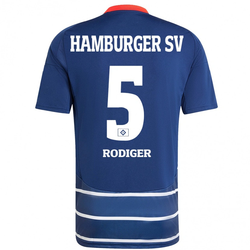 Danxen Donna Maglia Philipp Rödiger #5 Blu Scuro Kit Gara Away 2024/25 Maglietta
