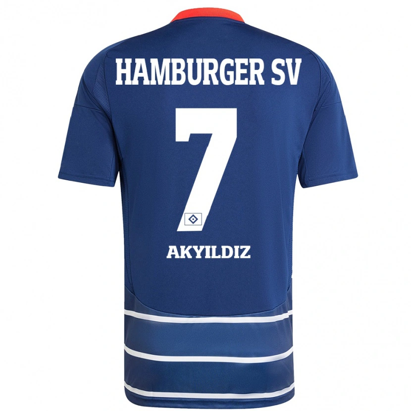 Danxen Donna Maglia Liam Akyildiz #7 Blu Scuro Kit Gara Away 2024/25 Maglietta