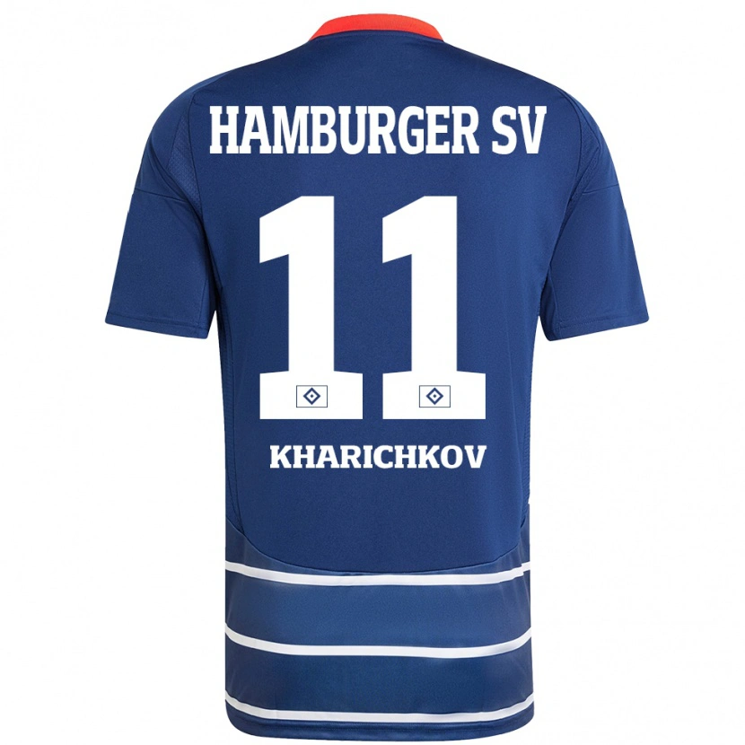 Danxen Donna Maglia Valentyn Kharichkov #11 Blu Scuro Kit Gara Away 2024/25 Maglietta