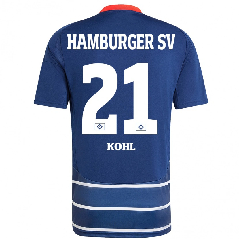 Danxen Donna Maglia Ohene Köhl #21 Blu Scuro Kit Gara Away 2024/25 Maglietta