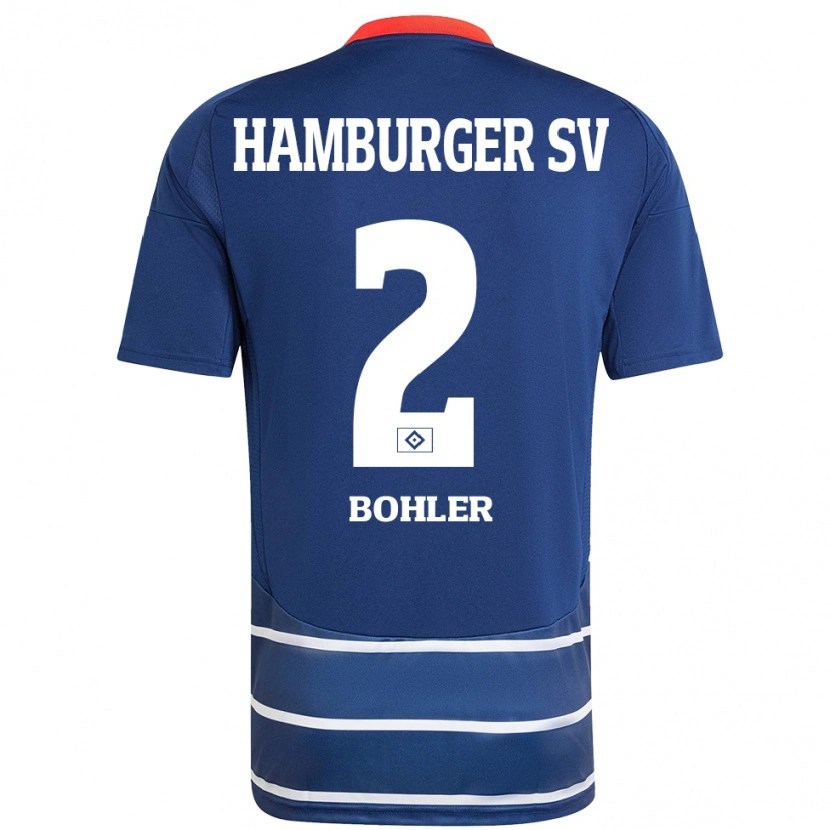 Danxen Donna Maglia Annaleen Böhler #2 Blu Scuro Kit Gara Away 2024/25 Maglietta