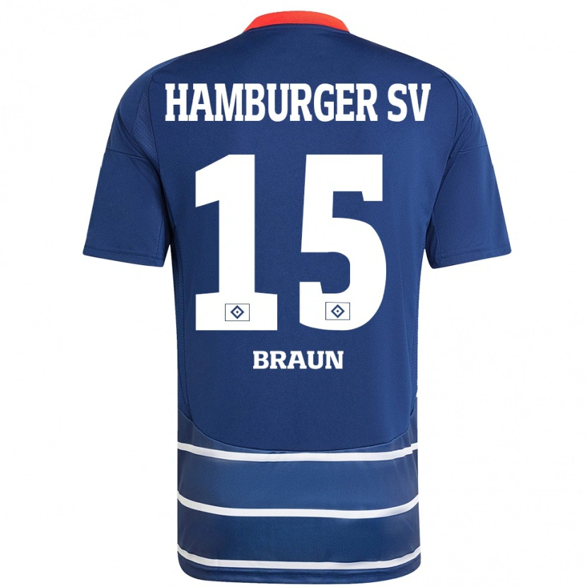 Danxen Donna Maglia Jana Braun #15 Blu Scuro Kit Gara Away 2024/25 Maglietta