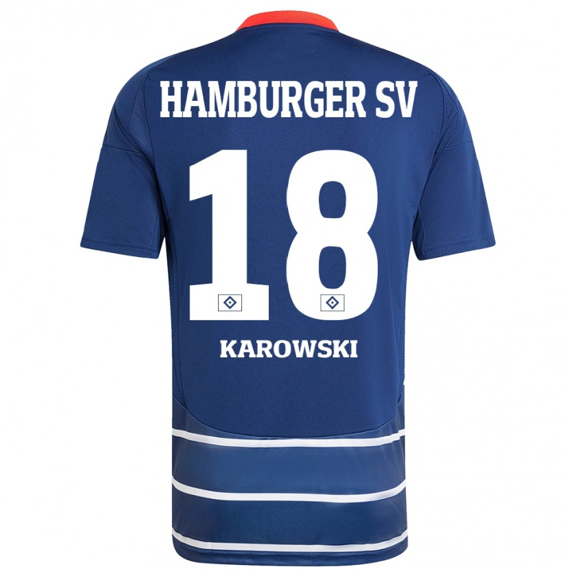 Danxen Donna Maglia Nele Karowski #18 Blu Scuro Kit Gara Away 2024/25 Maglietta