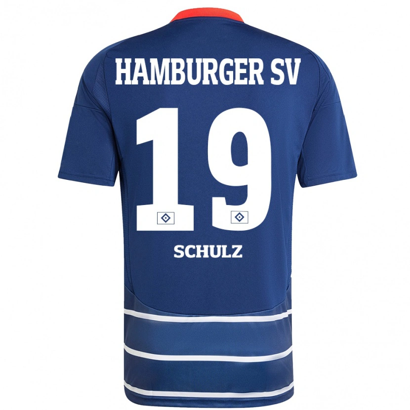 Danxen Donna Maglia Victoria Schulz #19 Blu Scuro Kit Gara Away 2024/25 Maglietta