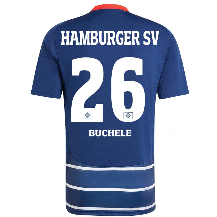 Danxen Donna Maglia Mia Büchele #26 Blu Scuro Kit Gara Away 2024/25 Maglietta