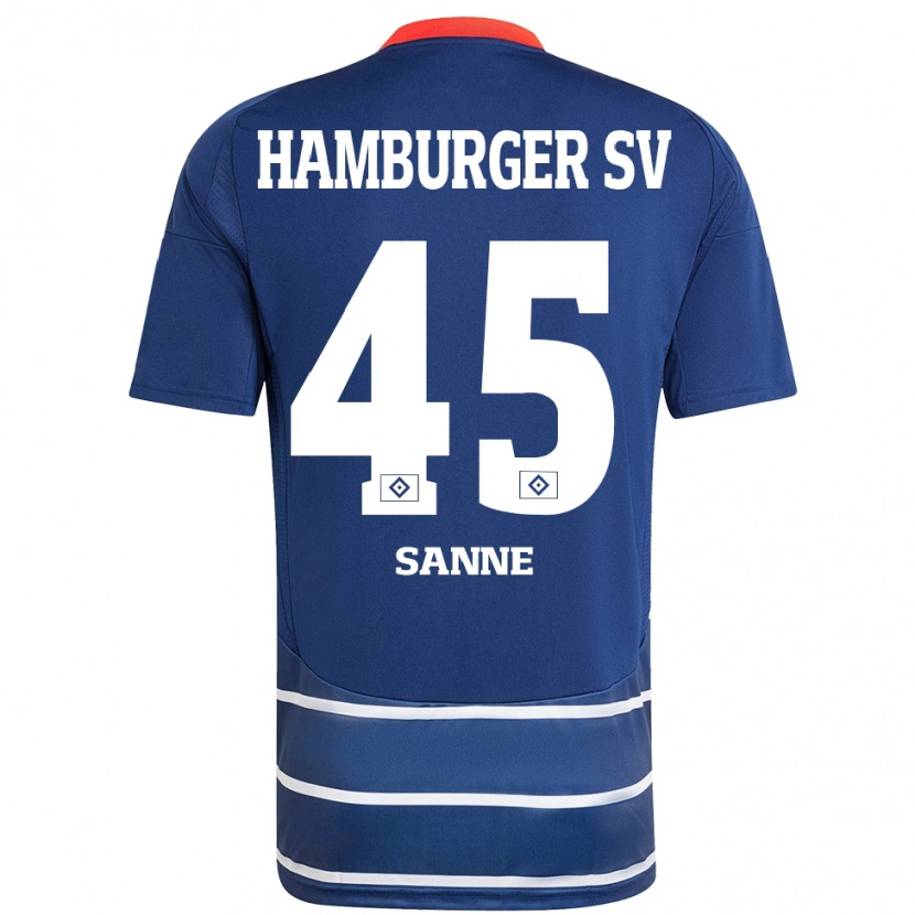 Danxen Donna Maglia Tom Sanne #45 Blu Scuro Kit Gara Away 2024/25 Maglietta