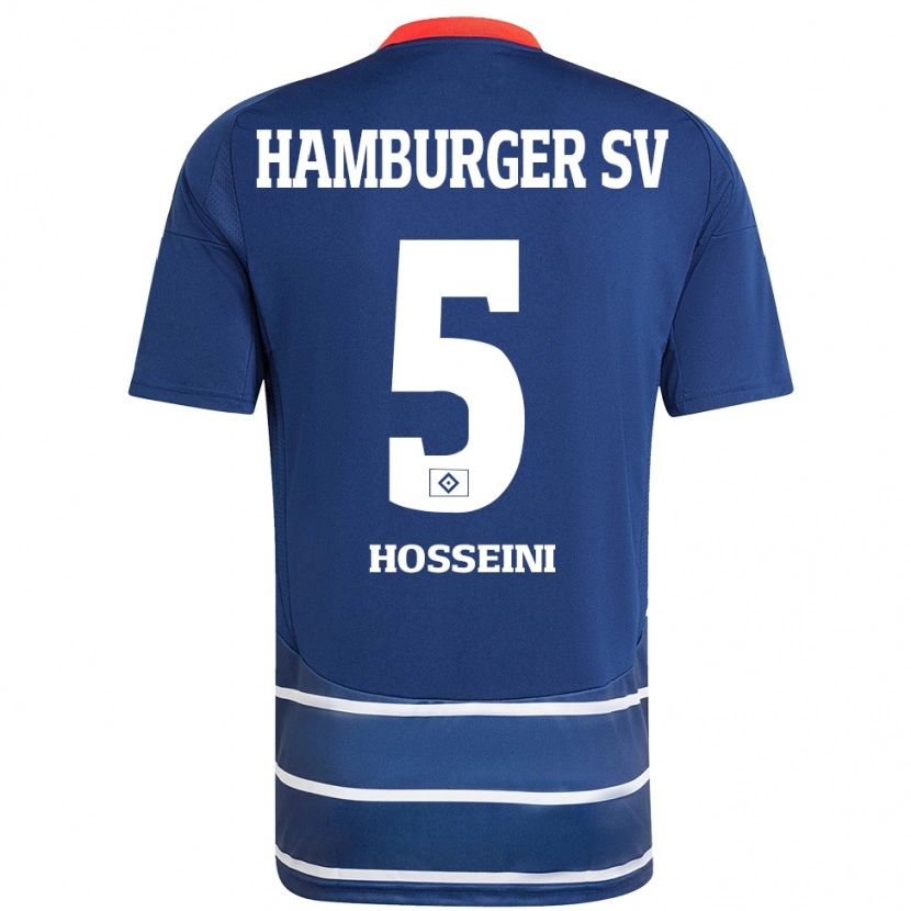 Danxen Donna Maglia Reza Hosseini #5 Blu Scuro Kit Gara Away 2024/25 Maglietta