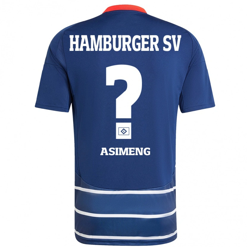 Danxen Donna Maglia Christopher Asimeng #0 Blu Scuro Kit Gara Away 2024/25 Maglietta