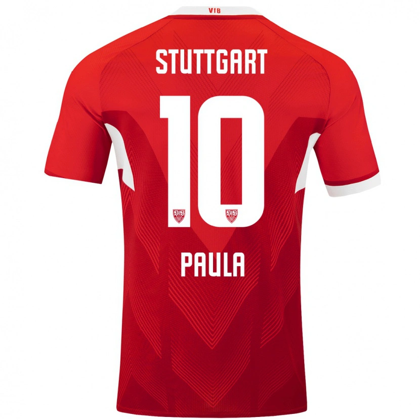 Danxen Donna Maglia Raul Paula #10 Rosso Bianco Kit Gara Away 2024/25 Maglietta