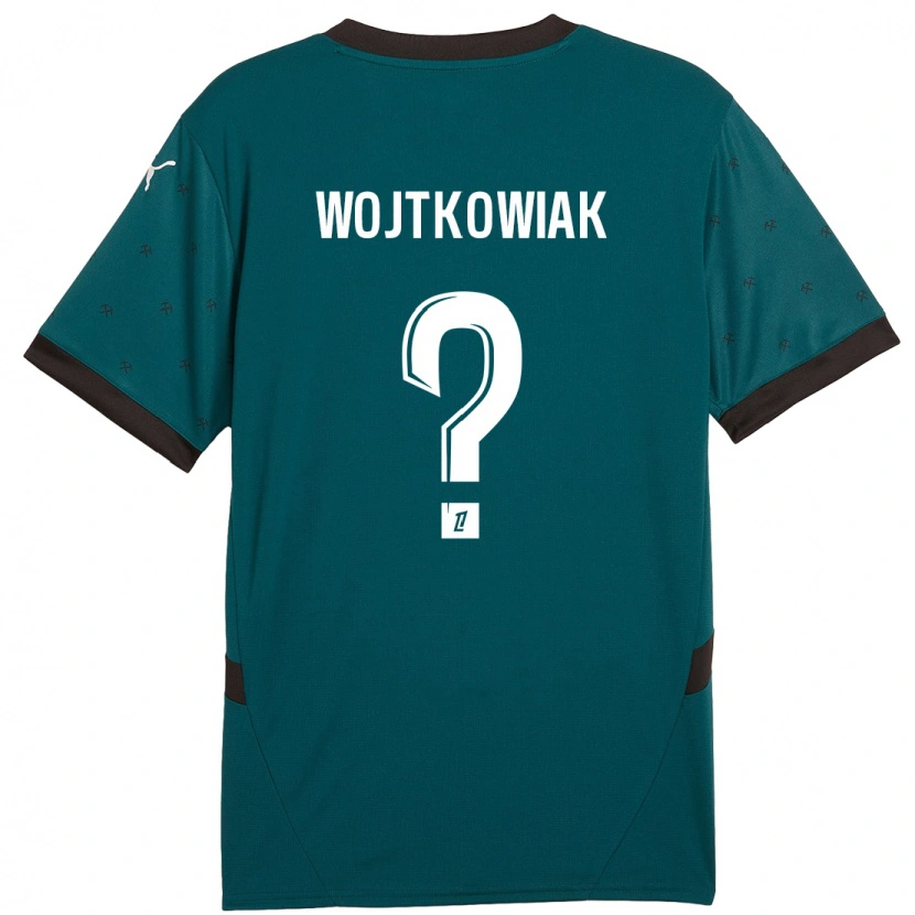 Danxen Donna Maglia Valentin Wojtkowiak #0 Verde Scuro Kit Gara Away 2024/25 Maglietta