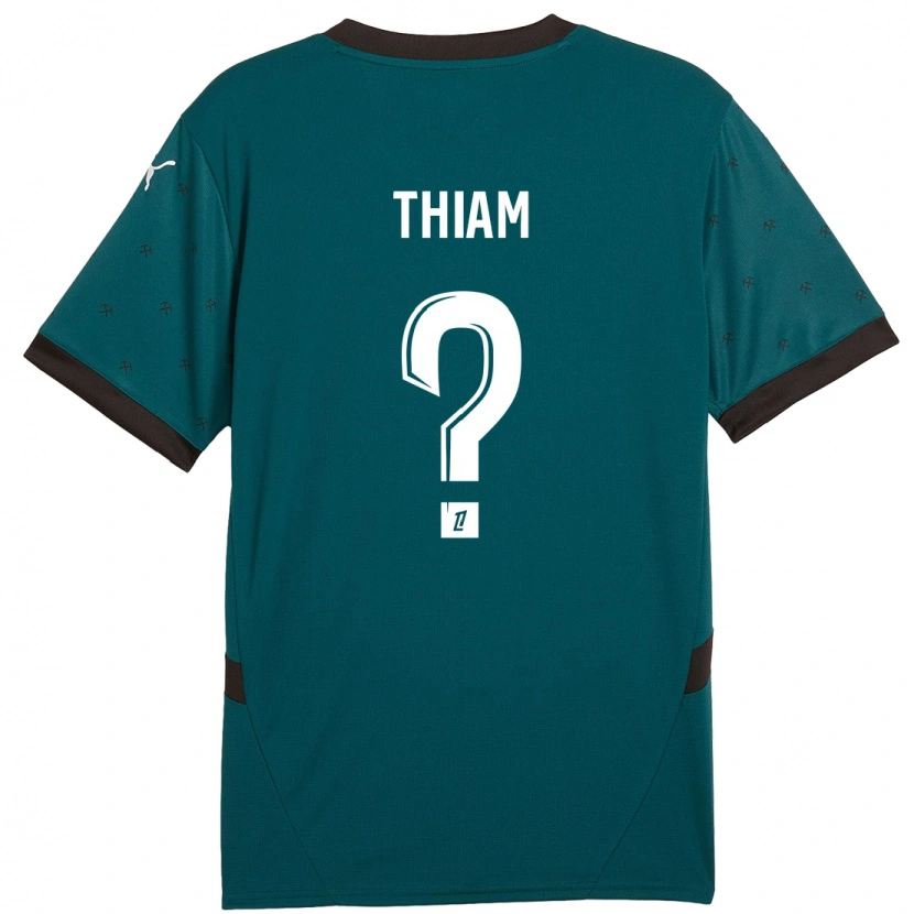 Danxen Donna Maglia Mamadou Thiam #0 Verde Scuro Kit Gara Away 2024/25 Maglietta