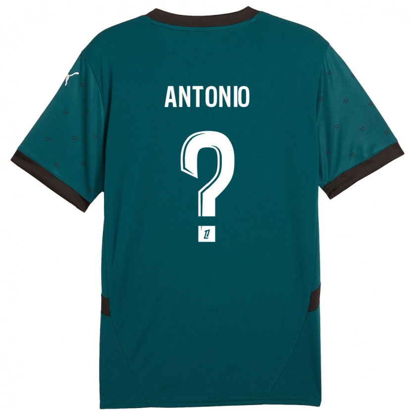 Danxen Donna Maglia Kyllian Antonio #0 Verde Scuro Kit Gara Away 2024/25 Maglietta